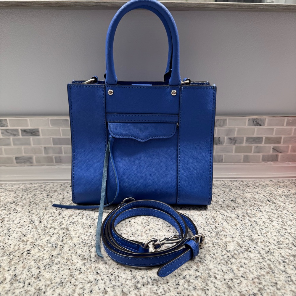 Rebecca Minkoff Mini MAB Crossbody Satchel in Cobalt Blue - Picture 3 of 12